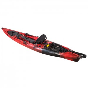 Rotomolded Angolu plastik Kayak 14FT Tajba tas-Sajd Kayak oċean kayak Pedal Drive