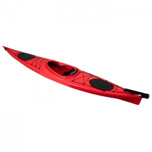 LLDPE imwe chete inogara mugungwa kayak plastiki rotomolded yakashandiswa kayak hove