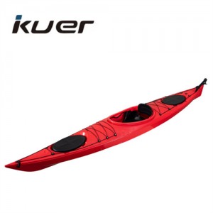 LLDPE single sit in ocean kayak plastic rotomolded used kayak fishing