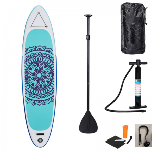 10′ outdoor Yoga Inflatable stand up paddle board untuk Single Person