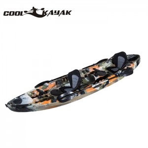 ឆ្នាំ 2022 ជិះទូកកាយ៉ាក់ ជិះទូកកម្សាន្ត rotomolded មនុស្សពីរនាក់ពេញនិយមបំផុត LLDPE ocean kayak