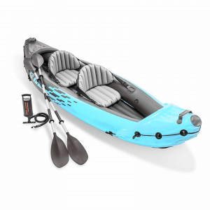 Inflatable double boat finshing kayak Pedal Drive
