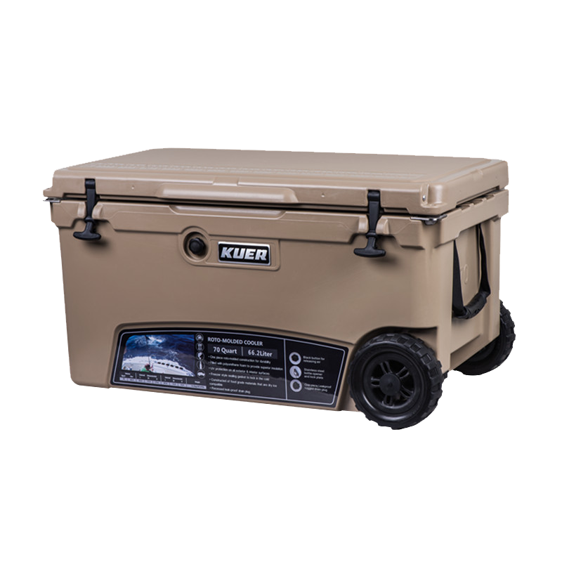 Hard rotomolded cooler box with wheels Featured Image