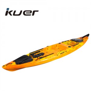 Hot sell good fishing Angler plastic kayak with paddle For One person