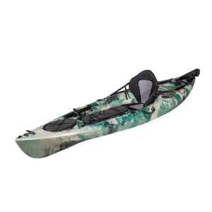 Huipuia kala lawaiʻa kayak plastik me ka hoe 10FT