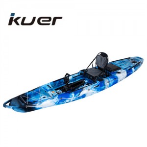 Factory prices roto molded wholesale fishing kayak with pedal, plastic rowing boat