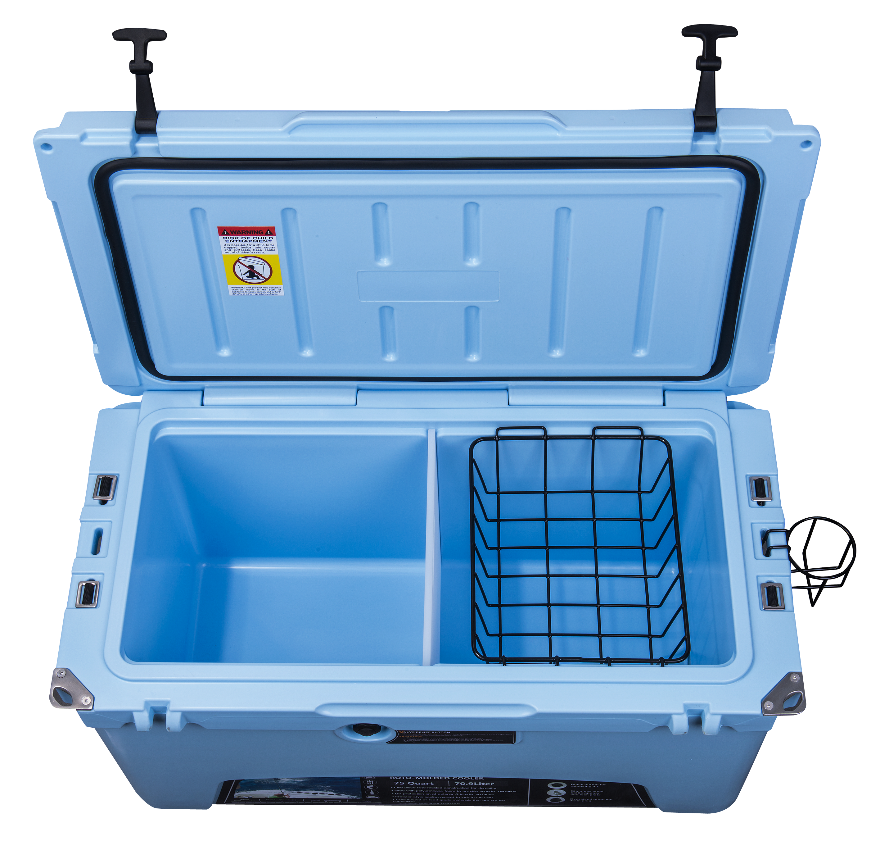 PU Plastic Insulated 45QT Outdoor Freezer Camping Rotomolded Plastic  Cooling Box With Wheels - AliExpress