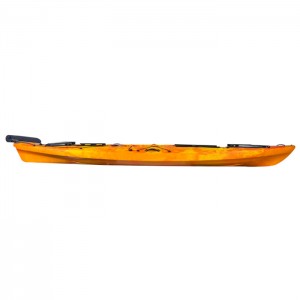 Hot sell good fishing Angler plastic kayak with paddle For One person