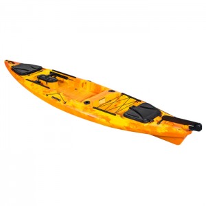 ក្តៅលក់ស្ទូចត្រីល្អ Angler kayak ប្លាស្ទិចជាមួយ paddle សម្រាប់មនុស្សម្នាក់