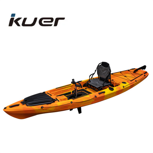 cheap plastic kayak for pedal kayak with paddle both fishing and recreation  - China Ningbo Kuer Group