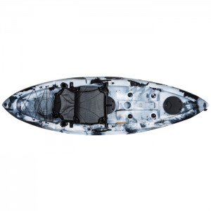 Malibu kayak lanmè ak pedal 1 moun plastik kayak bato aviron