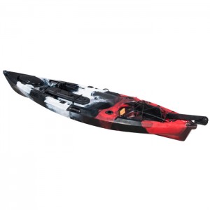Intebe imwe ya Plastike Canoe Kayak Icara Hejuru Roto ibumba pedal kayak hamwe na paddle