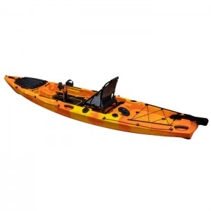 kayak palastik mirah pikeun kayak pedal kalawan ngawelah duanana fishing sarta rekreasi