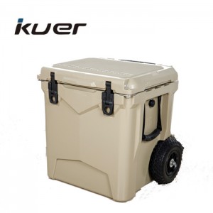 Cooler Box With Lock Wheel Towable Cooler box for camping