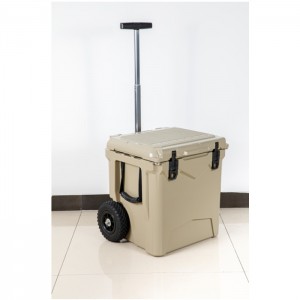 rotomolded rolling cooler box wheeled cooler ice box towable cooler box