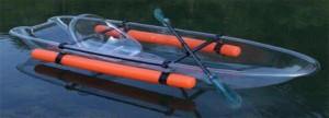Gorący sprzedawanie Przezroczyste PC łodzie wiosłowe Kajak wędkarski dla jednej osoby