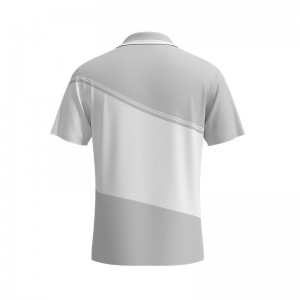 Men Golf Polo Shirt Color Block Short Sleeve T Shirt