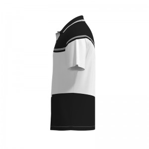 Men Golf Polo Shirt Color Block Short Sleeve T Shirt