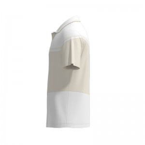 Men Golf Polo Shirt Color Block Short Sleeve T Shirt