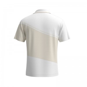 Men Golf Polo Shirt Color Block Short Sleeve T Shirt