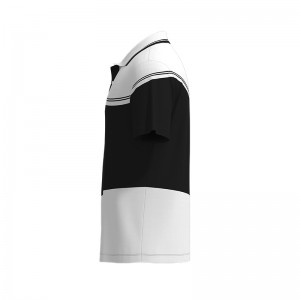 Men Golf Polo Shirt Color Block Short Sleeve T Shirt