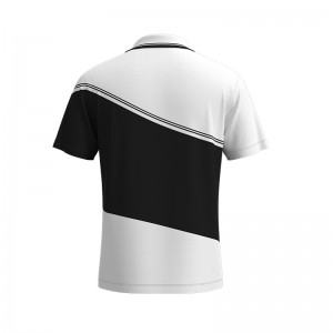 Men Golf Polo Shirt Color Block Short Sleeve T Shirt