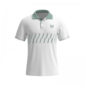 Men Golf Polo Shirt Logo Print Short Sleeve T Shirt