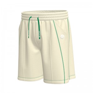 Men Ribbing Drawstring Shorts Breathable Workout Running Shorts Pant