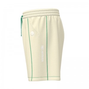 Men Ribbing Drawstring Shorts Breathable Workout Running Shorts Pant