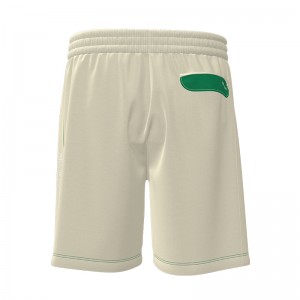 Men Ribbing Drawstring Shorts Breathable Workout Running Shorts Pant