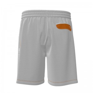 Men Ribbing Drawstring Shorts Breathable Workout Running Shorts Pant