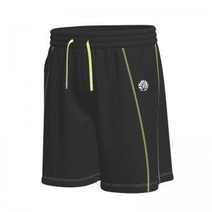Men Ribbing Drawstring Shorts Breathable Workout Running Shorts Pant