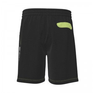 Men Ribbing Drawstring Shorts Breathable Workout Running Shorts Pant