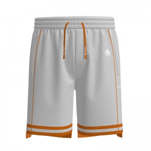 Men Ribbing Drawstring Shorts With Pockets Breathable Workout Running Shorts Pant