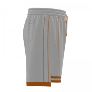 Men Ribbing Drawstring Shorts With Pockets Breathable Workout Running Shorts Pant