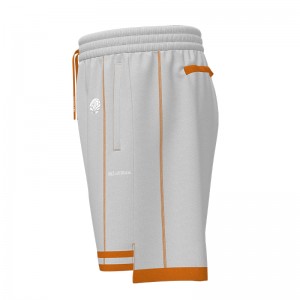 Men Ribbing Drawstring Shorts With Pockets Breathable Workout Running Shorts Pant