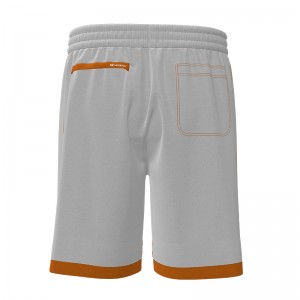 Men Ribbing Drawstring Shorts With Pockets Breathable Workout Running Shorts Pant