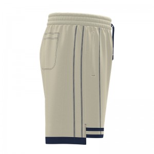 Men Ribbing Drawstring Shorts With Pockets Breathable Workout Running Shorts Pant