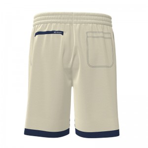 Men Ribbing Drawstring Shorts With Pockets Breathable Workout Running Shorts Pant
