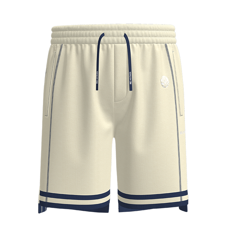 Men Ribbing Drawstring Shorts With Pockets Breathable Workout Running Shorts Pant