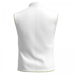 Men Stand Collar Full Zip Golf Vest