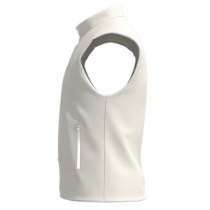 Men Stand Collar Full Zip Golf Vest