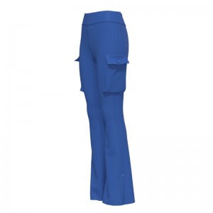 Women Athletic Gym Yoga Pants High-Stretch Slightly Bootcut Pants