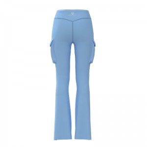Women Athletic Gym Yoga Pants High-Stretch Slightly Bootcut Pants