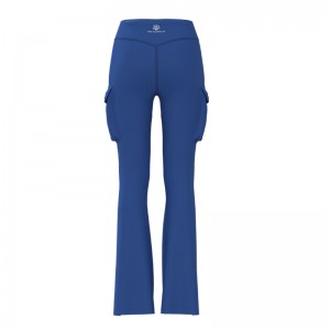 Women Athletic Gym Yoga Pants High-Stretch Slightly Bootcut Pants