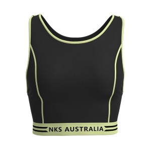 Women Yoga Sports Bra With NKS AUSTRALIA Logo Print