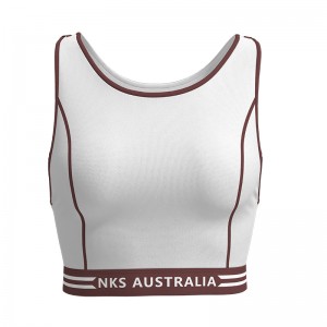 Women Yoga Sports Bra With NKS AUSTRALIA Logo Print