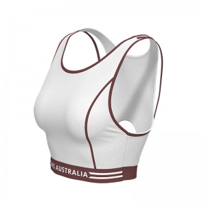 Women Yoga Sports Bra With NKS AUSTRALIA Logo Print