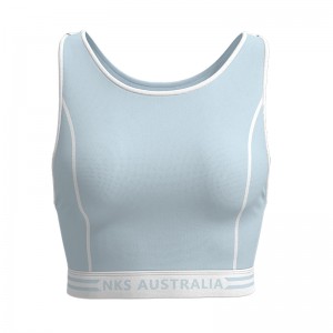 Women Yoga Sports Bra With NKS AUSTRALIA Logo Print