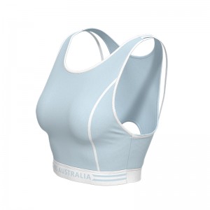Women Yoga Sports Bra With NKS AUSTRALIA Logo Print